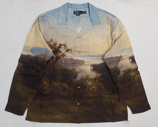 Nwt Polo Ralph Lauren Scenic Print Classic Fit Button Up