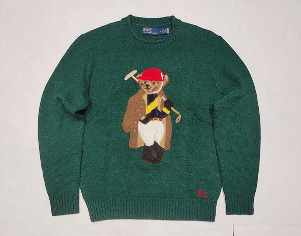 Nwt Polo Ralph Lauren Green # 2 Teddy Bear Sweater - Unique Style