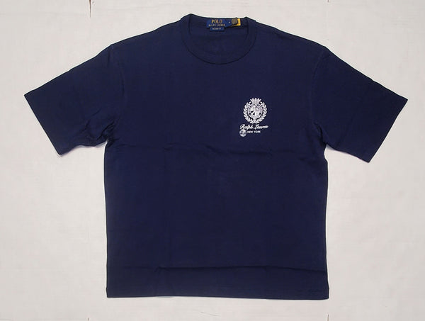 Nwt Polo Ralph Lauren Navy Crest New York Classic Fit Tee - Unique Style
