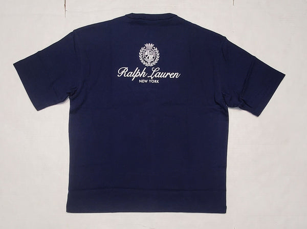 Nwt Polo Ralph Lauren Navy Crest New York Classic Fit Tee - Unique Style