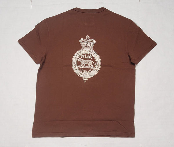 Nwt Polo Ralph Lauren Brown P.R.L Classic Fit Tee - Unique Style