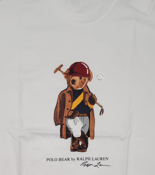 Nwt Polo Ralph Lauren White Teddy Bear Classic Fit Tee - Unique Style