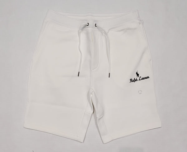 Nwt Polo Ralph Lauren White Spellout Double Knit Shorts - Unique Style