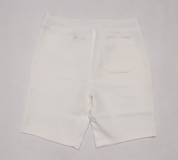Nwt Polo Ralph Lauren White Spellout Double Knit Shorts - Unique Style