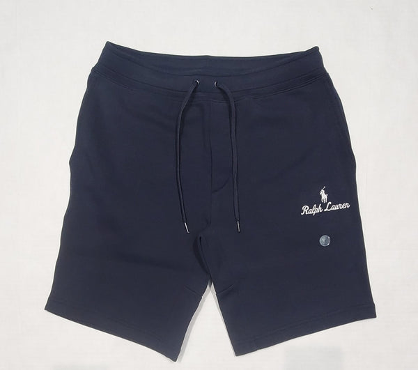Nwt Polo Ralph Lauren Navy Spellout Double Knit Shorts - Unique Style