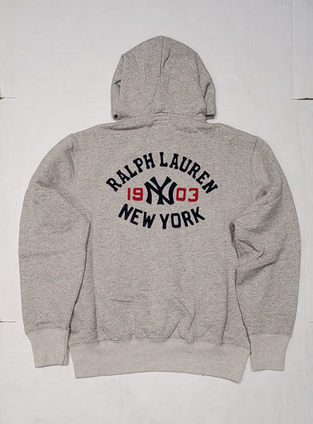 Nwt Polo Ralph Lauren Grey NY 1903 New York Yankees Pullover Hoodie - Unique Style