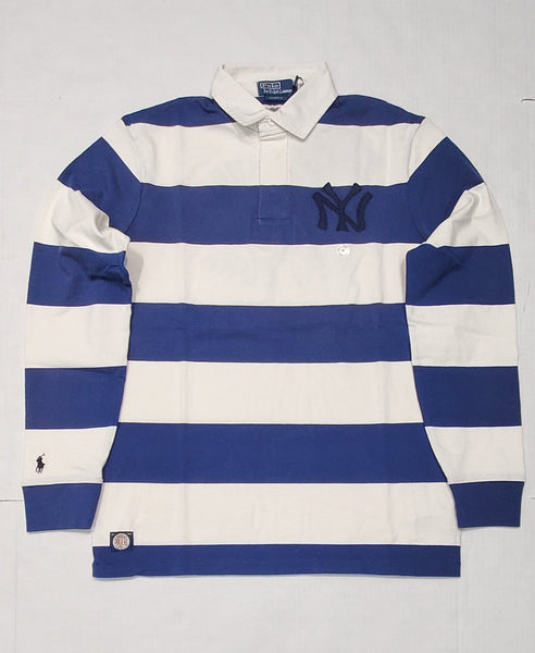 Nwt Polo Ralph Lauren Blue/White 1903 New York Yankees Classic Fit Rugby - Unique Style