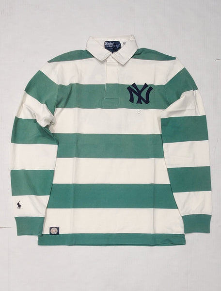 Nwt Polo Ralph Lauren Green/White 1903 New York Yankees Classic Fit Rugby - Unique Style