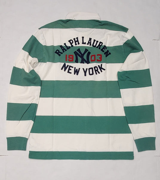 Nwt Polo Ralph Lauren Green/White 1903 New York Yankees Classic Fit Rugby - Unique Style