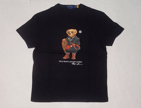 Nwt Polo Ralph Lauren Black Snow Explorer Teddy Bear Classic Fit Tee - Unique Style