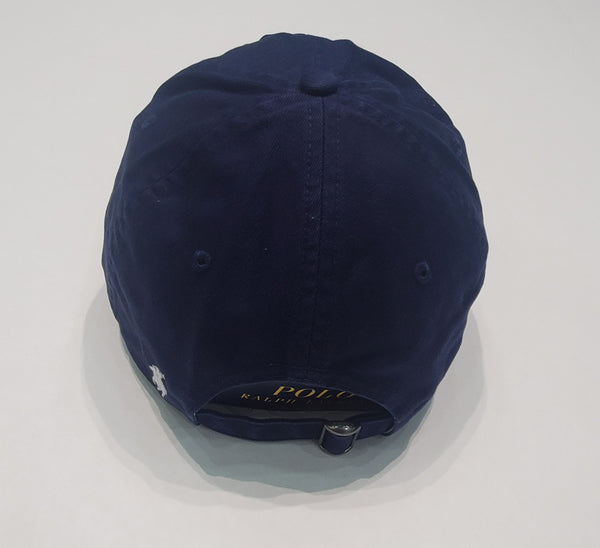 Nwt Polo Ralph Lauren Navy Blue New York Crest Embroidered Adjustable Hat