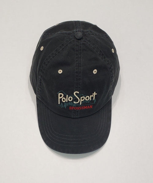 Nwt Polo Sport Black Sportsman Adjustable Hat