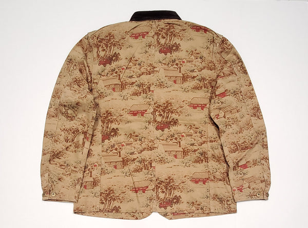 Nwt Polo Ralph Lauren Village Toile Print Corduroy Collar Jacket