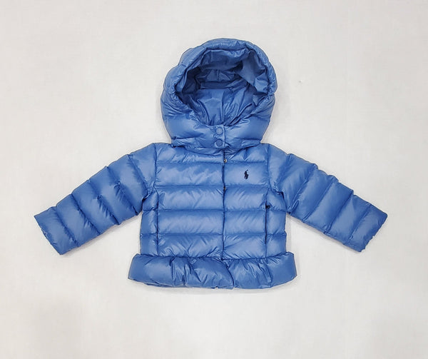 Polo Ralph Lauren Girls Blue Small Pony Jacket (2-6x) - Unique Style