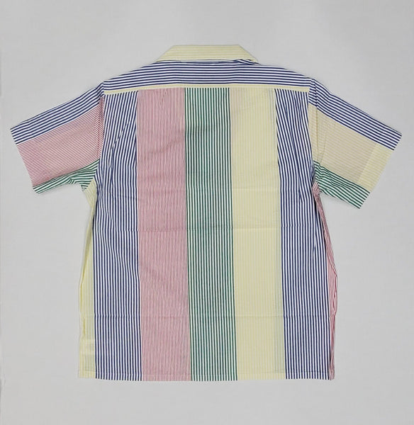 Nwt Polo Ralph Lauren Stripped Seersucker Classic Fit Short Sleeve Button Up - Unique Style