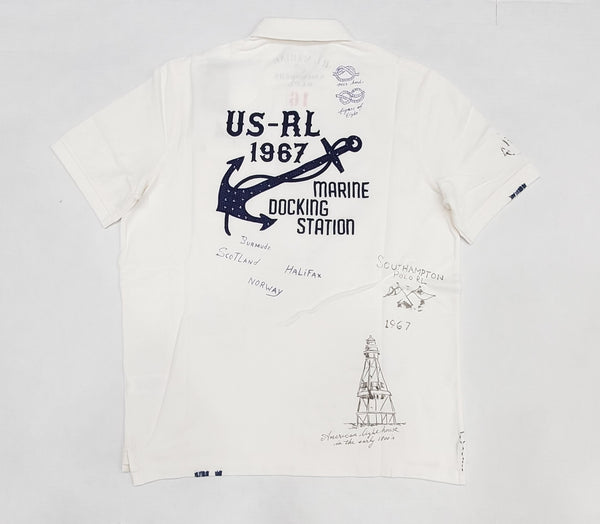 Nwt Polo Ralph Lauren White Achor Polo - Unique Style