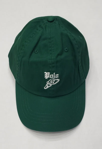 Nwt Polo Ralph Lauren Green Winged Foot 67 Adjustable Strap Back - Unique Style