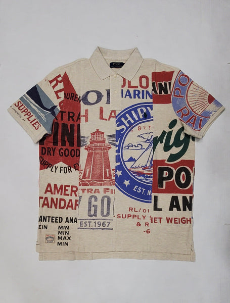 Nwt Polo Ralph Lauren Allover Print Polo - Unique Style