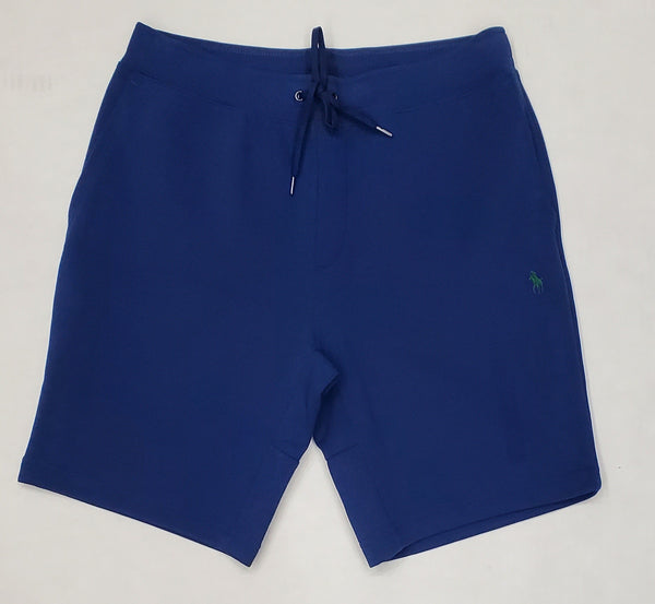 Nwt Polo Ralph Lauren Blue With Green Small Pony Double Knit Shorts - Unique Style