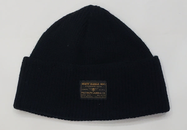 Nwt Polo Ralph Lauren Black Infantry Headgear Skully - Unique Style