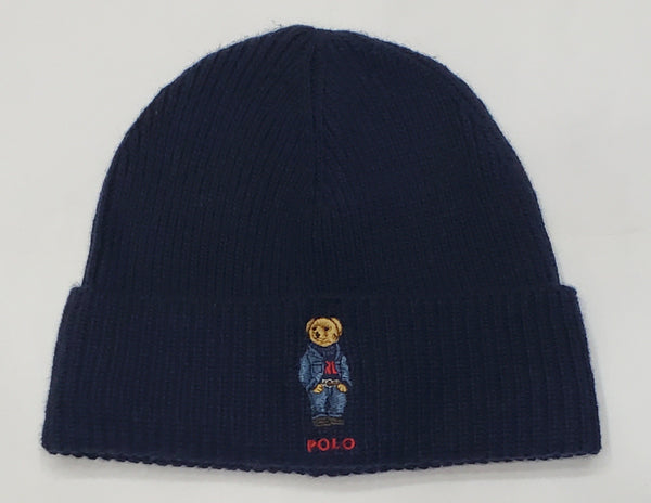 Nwt Polo Ralph Lauren Navy RL Sweater Teddy Bear Skully - Unique Style