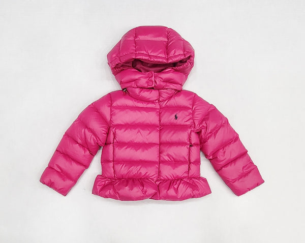 Polo Ralph Lauren Girls Pink Small Pony Jacket (2-6x) - Unique Style