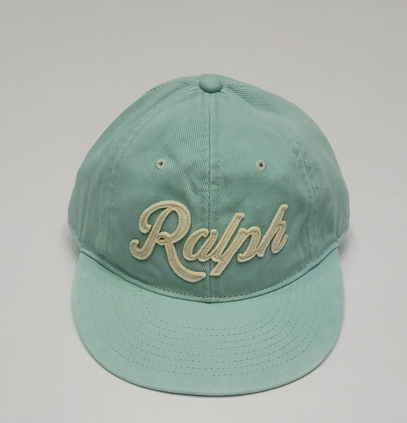 Nwt Polo Ralph Lauren Green Ralph Patch Adjustable Leather Strap Hat - Unique Style