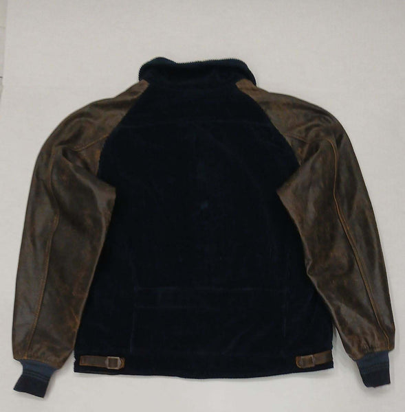 Nwt RRL Corduroy Leather Varsity Jacket - Unique Style