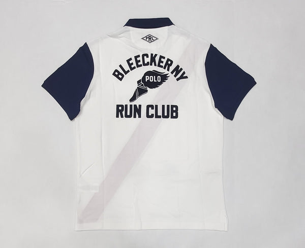 Nwt Polo Ralph Lauren White/Black/Red/Navy Bleecker NY 1967 Run Club Classic Fit Polo - Unique Style
