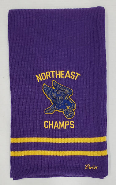 Nwt Lauren Ralph Lauren Purple North East Champs Scarf - Unique Style