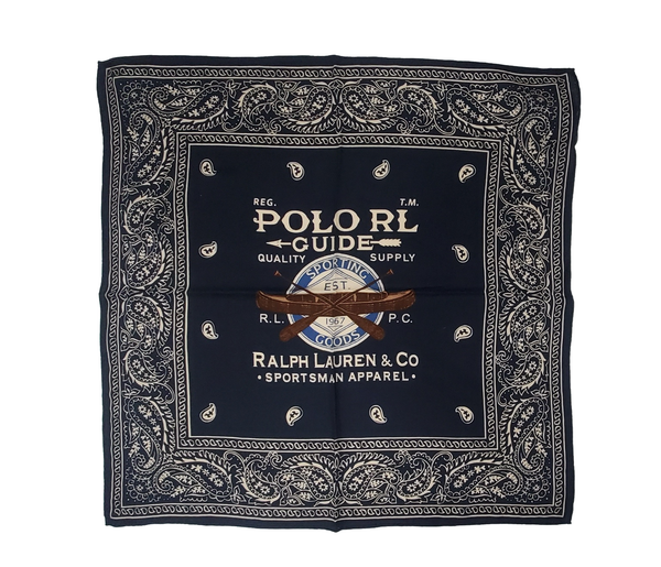 NWT Polo Ralph Lauren Navy Sportsman Paisley Bandana