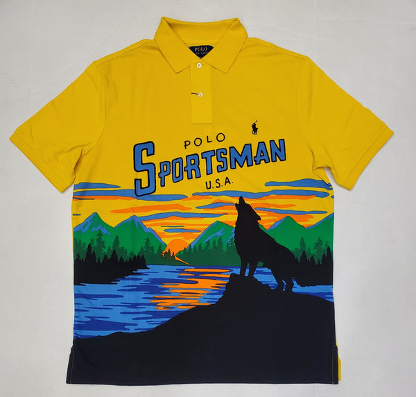 Nwt Polo Ralph Lauren Yellow Sportsman USA Classic Fit Polo - Unique Style