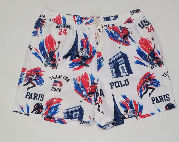 Nwt Polo Ralph Lauren Team USA Swim Trunks - Unique Style