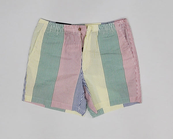 Nwt Polo Ralph Lauren Striped Seersucker 6 Inch Classic Fit Shorts - Unique Style