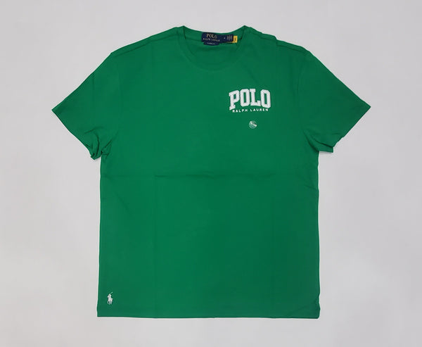 Nwt Polo Ralph Lauren Green Spellout Classic Fit Tee - Unique Style