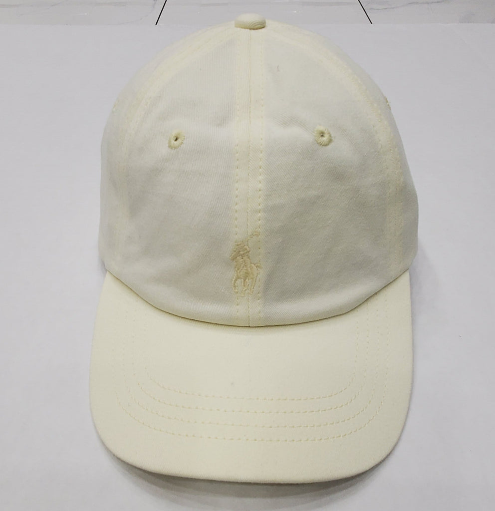 Nwt Polo Ralph Lauren Light Yellow Small Pony Hat