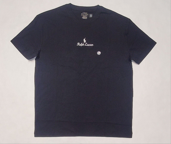 Nwt Polo Ralph Lauren Black Pony + Signature Logo Classic Fit Tee - Unique Style