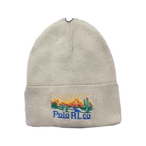 Polo Ralph Lauren Khaki Southwestern Desert Patch Skully — original product photograph on a white background