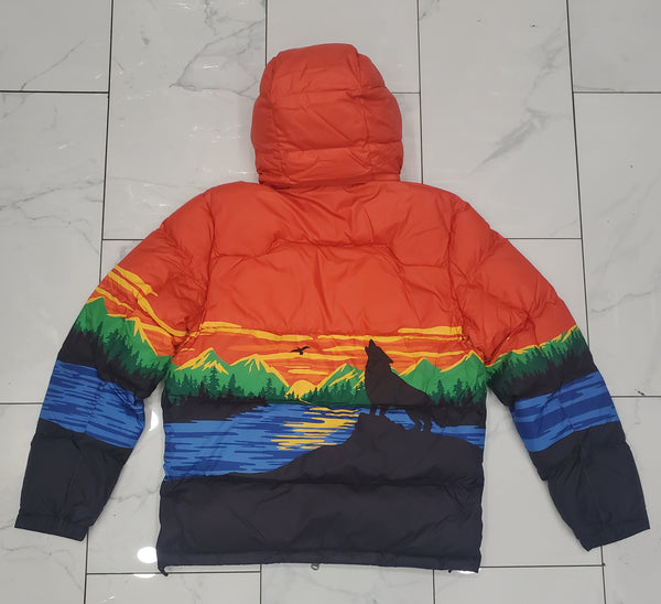 Nwt Polo Ralph Lauren Orange Sportsman Down Jacket - Unique Style