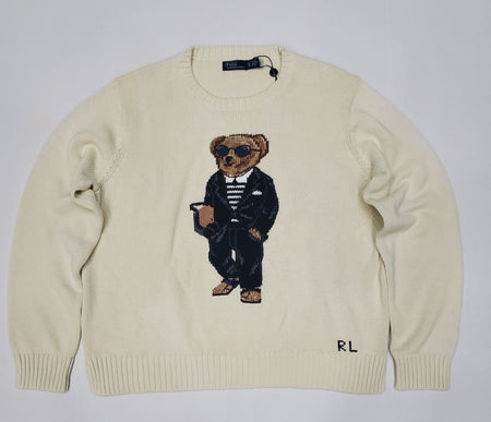 Nwt Polo Ralph Lauren Women's RL Sweater Teddy Bear Tee
