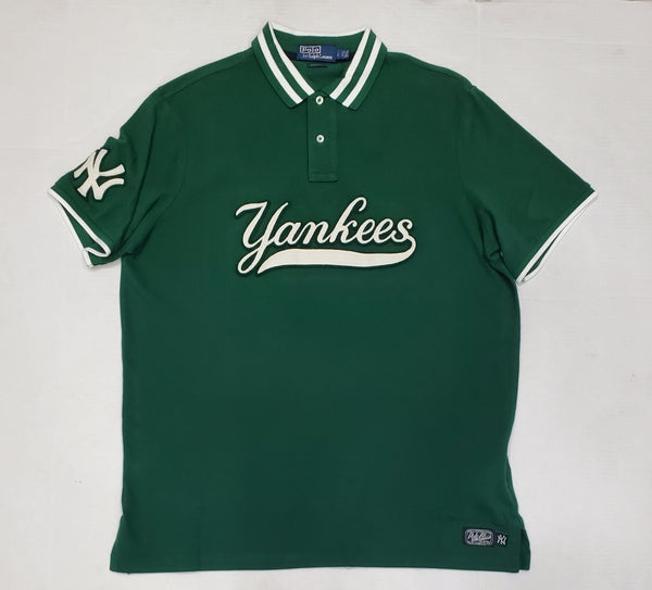 Nwt Polo Ralph Lauren Green Yankees Classic Fit Polo - Unique Style