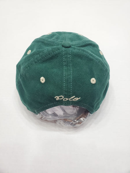 Nwt Polo Ralph Lauren Green 'P' Leather Adjustable Strap Back - Unique Style