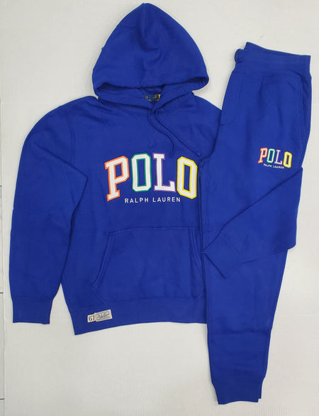 Nwt Polo Ralph Lauren Statue Blue Double Knit Small Pony Sweatsuit
