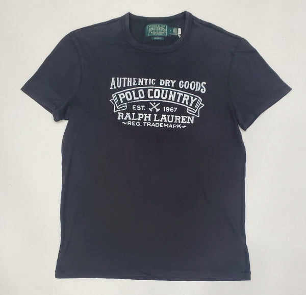 Nwt Polo Country Black Authentic Dry Goods Custom Fit Tee - Unique Style