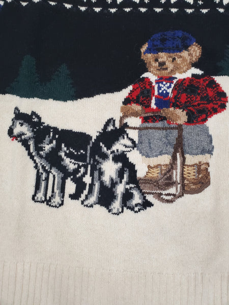 Nwt Polo Ralph Lauren Iditarod Teddy Bear Wool Sweater - Unique Style