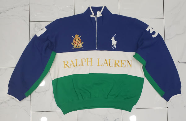 Nwt Polo Ralph Lauren Women's Half-Zip Embroidered Sweatshirt - Unique Style