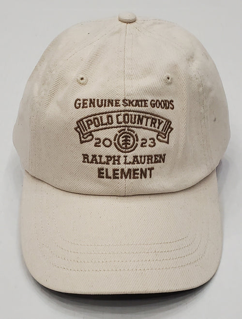 Nwt Polo Ralph Lauren Natural Polo Country Element Skate Goods Adjustable Leather Strap Hat