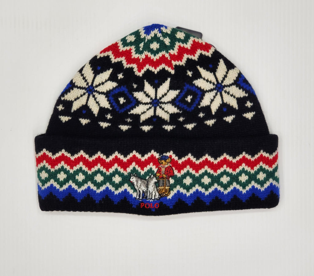 Nwt Polo Ralph Lauren Iditarod Teddy Bear Beanie