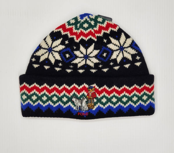 Nwt Polo Ralph Lauren Iditarod Teddy Bear Beanie - Unique Style