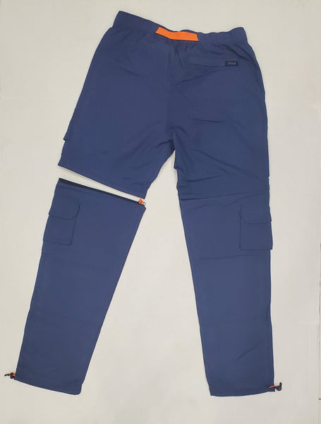 Nwt Polo Ralph Lauren Navy Nylon Multi Pocket Convertible 2 in 1 Pants - Unique Style